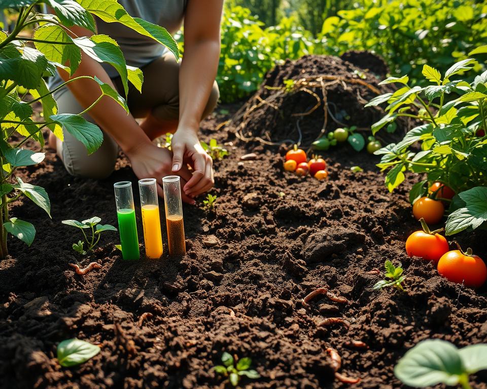 Soil testing for organic gardening