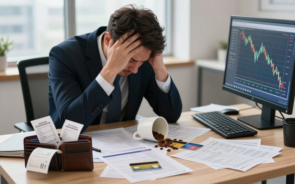 sintomas de falta de controle financeiro